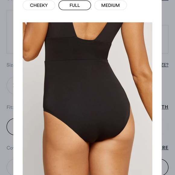 Andies Swim The Full Mykonos One Piece Large in Black Flat - Picture 3 of 10